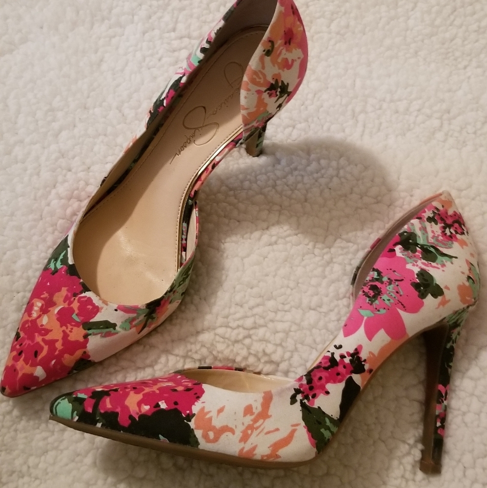 Jessica Simpson Mult colored Heels